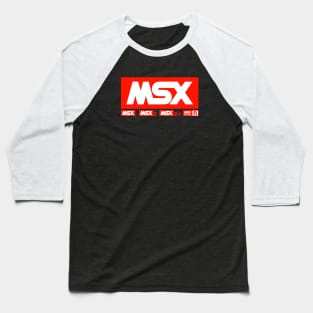 MSX Logo - Vintage Retro Computer Baseball T-Shirt